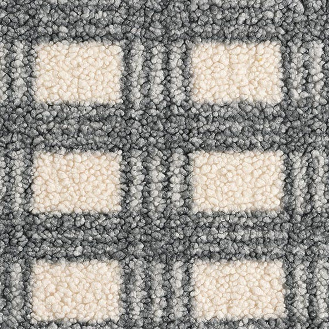 Knitted bouclé check - 4.0 m - 400 g/m²